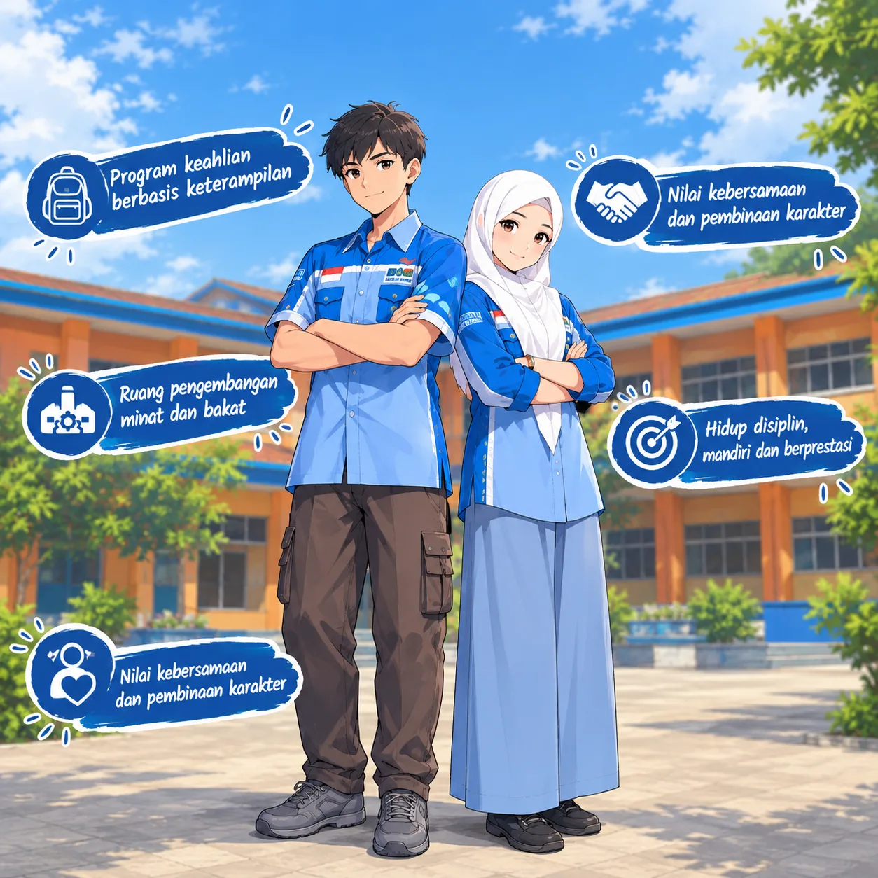 Kegiatan seni dan kebersamaan siswa SMK HS AGUNG